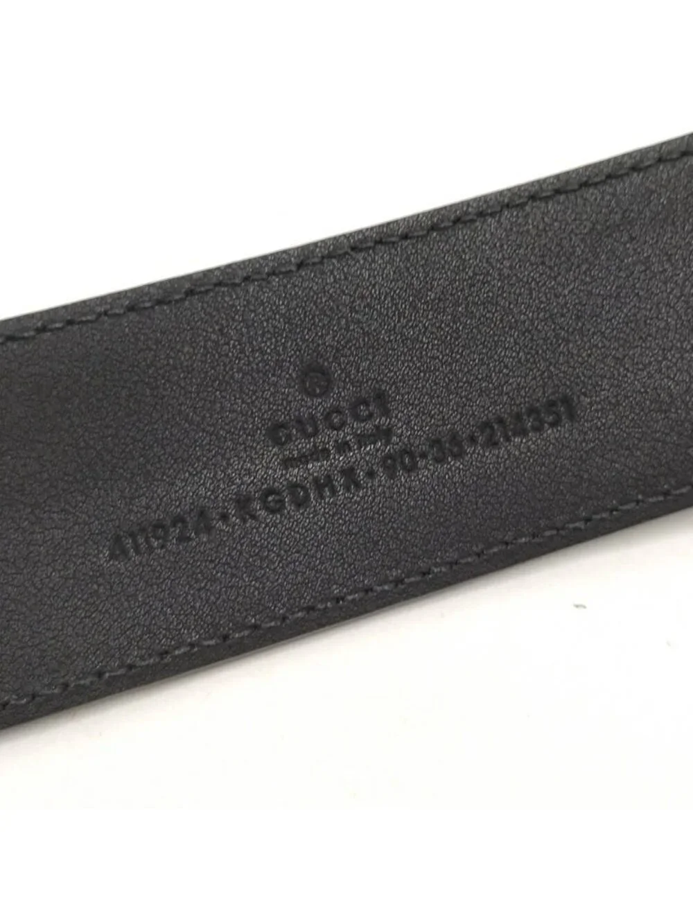 Gucci Interlocking G Belt GG Supreme Leather Black